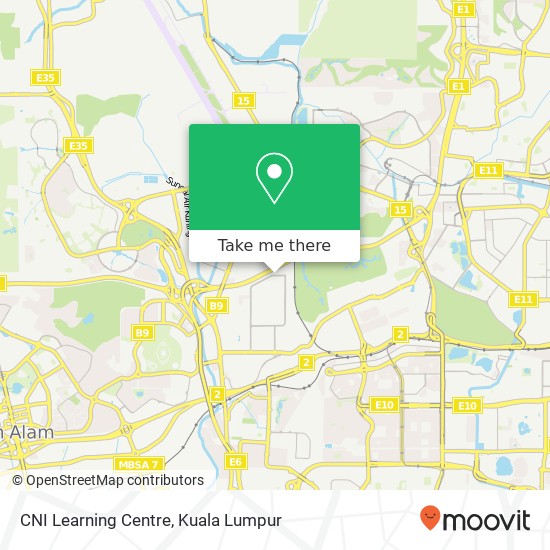 CNI Learning Centre map