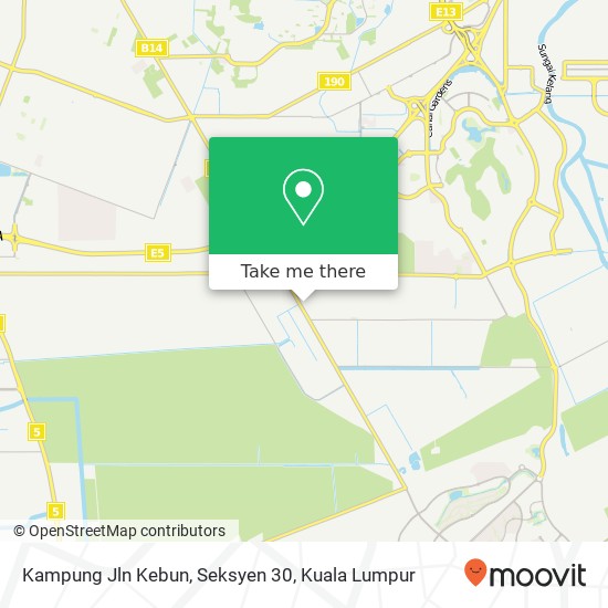 Peta Kampung Jln Kebun, Seksyen 30