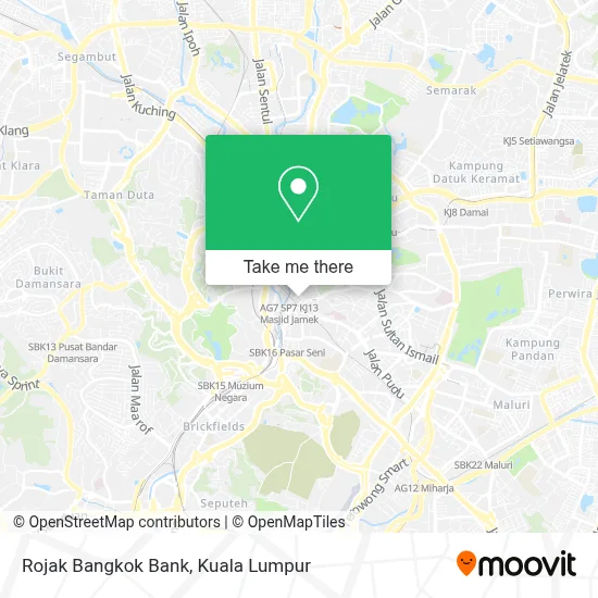Rojak Bangkok Bank map