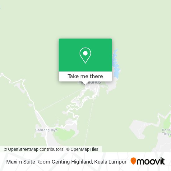 Maxim Suite Room Genting Highland map