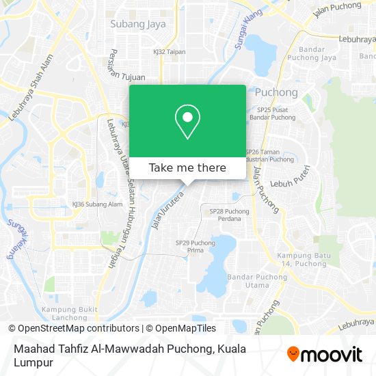 Maahad Tahfiz Al-Mawwadah Puchong map