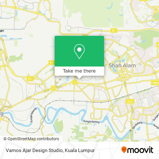 Vamos Ajar Design Studio map