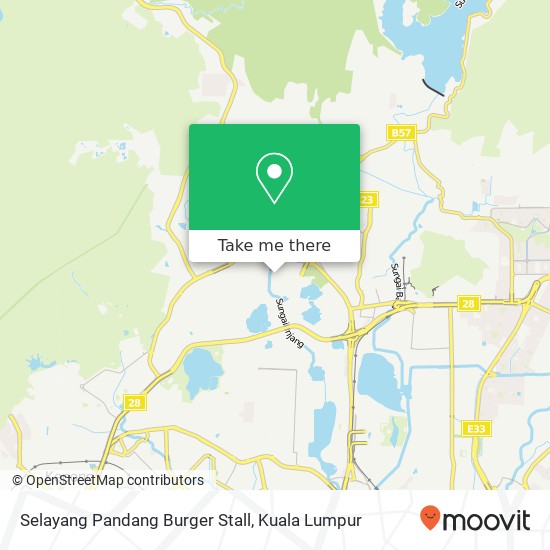 Selayang Pandang Burger Stall map