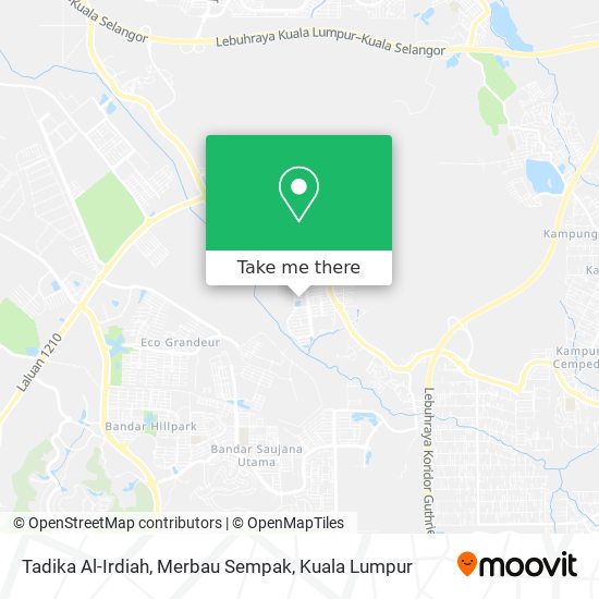 Tadika Al-Irdiah, Merbau Sempak map