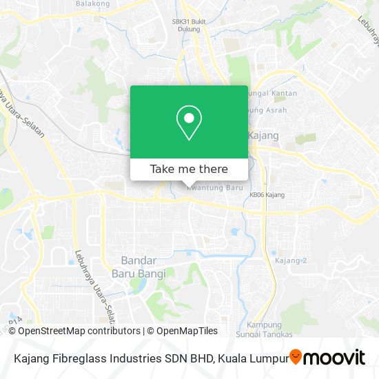 Peta Kajang Fibreglass Industries SDN BHD