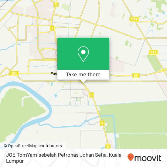 JOE TomYam-sebelah Petronas Johan Setia map