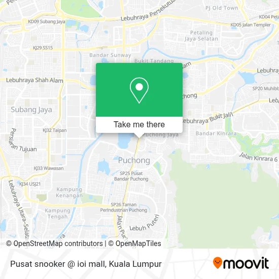 Pusat snooker @ ioi mall map