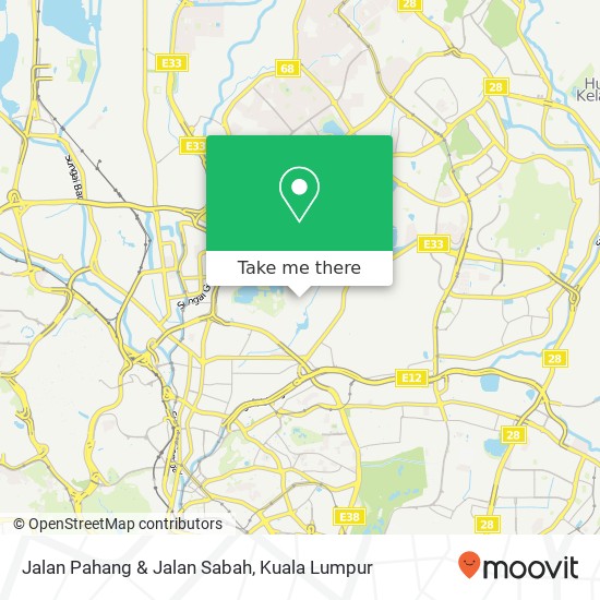 Jalan Pahang & Jalan Sabah map