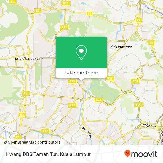 Hwang DBS Taman Tun map