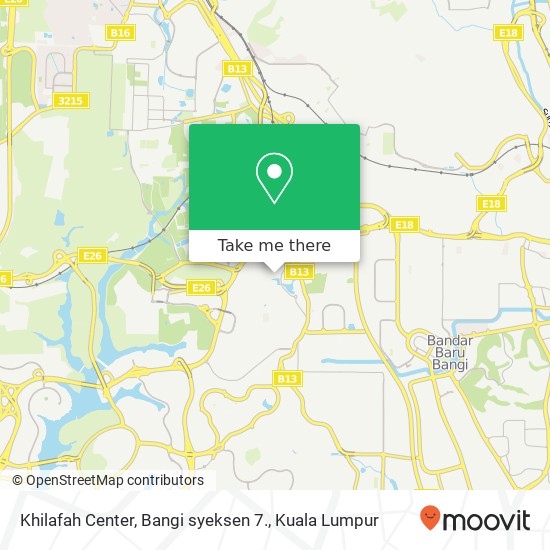 Khilafah Center, Bangi syeksen 7. map