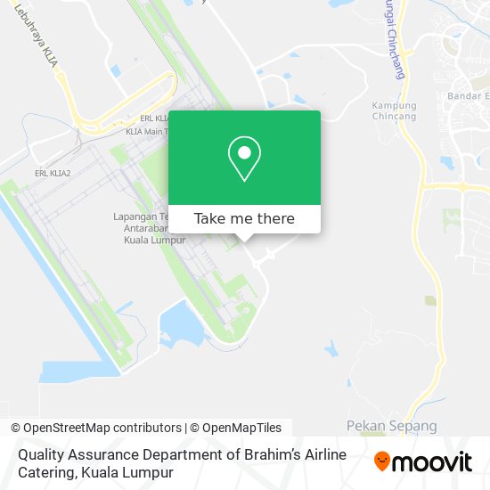 Quality Assurance Department of Brahim’s Airline Catering map