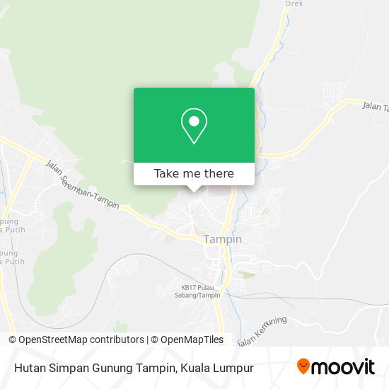 Hutan Simpan Gunung Tampin map