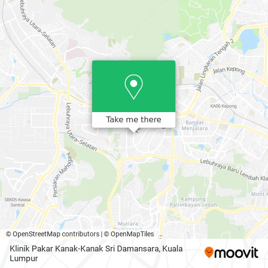 Klinik Pakar Kanak-Kanak Sri Damansara map