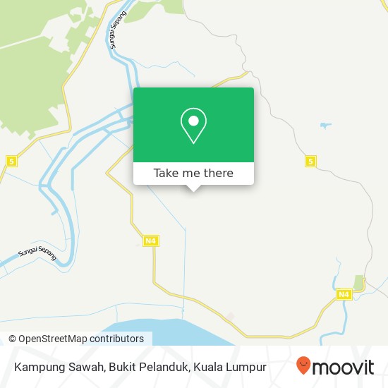 Kampung Sawah, Bukit Pelanduk map