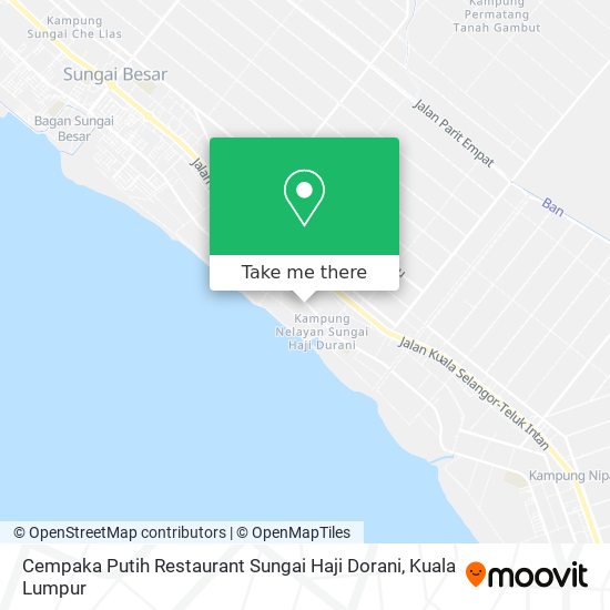 Cempaka Putih Restaurant Sungai Haji Dorani map