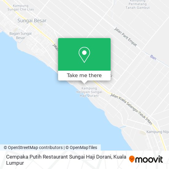 Peta Cempaka Putih Restaurant Sungai Haji Dorani