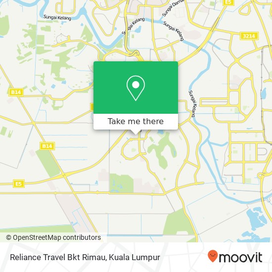 Reliance Travel Bkt Rimau map