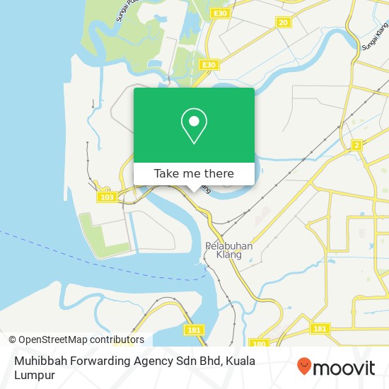 Muhibbah Forwarding Agency Sdn Bhd map