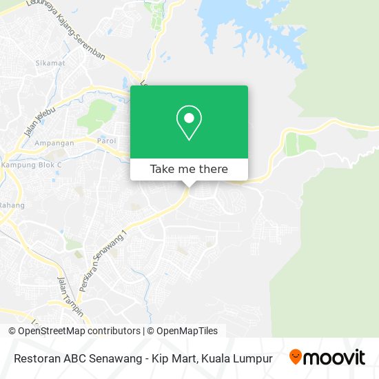 Restoran ABC Senawang - Kip Mart map