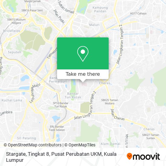 Stargate, Tingkat 8, Pusat Perubatan UKM map