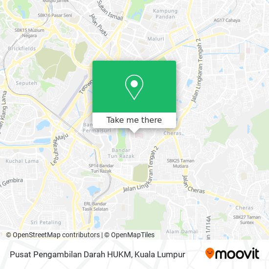 Peta Pusat Pengambilan Darah HUKM