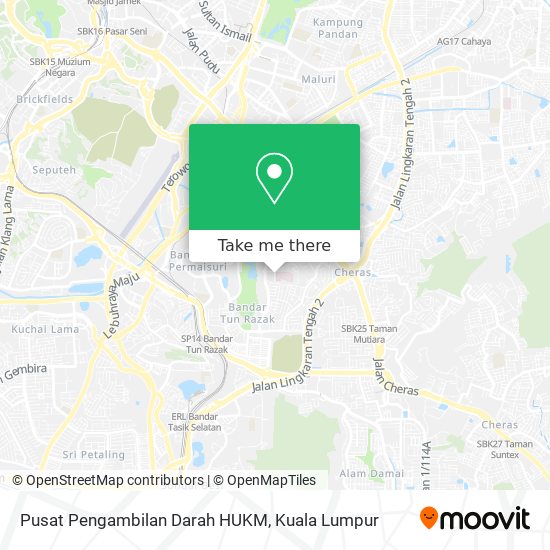 Pusat Pengambilan Darah HUKM map