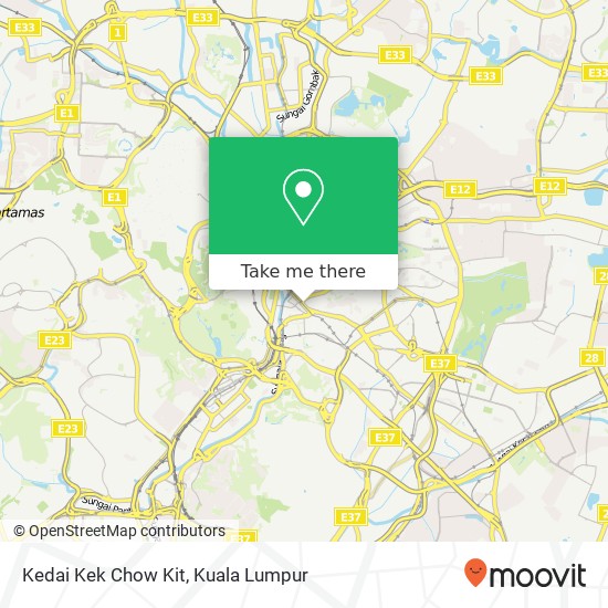 Peta Kedai Kek Chow Kit