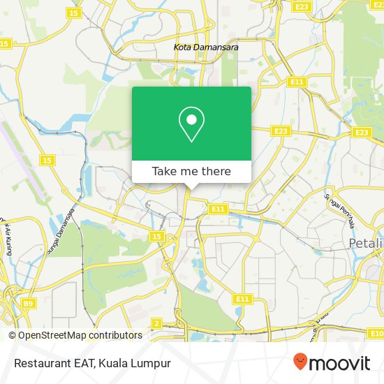 Restaurant EAT map