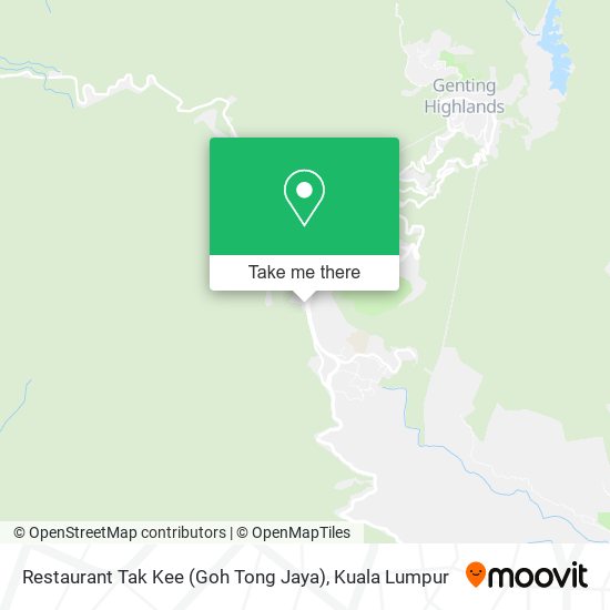 Peta Restaurant Tak Kee (Goh Tong Jaya)