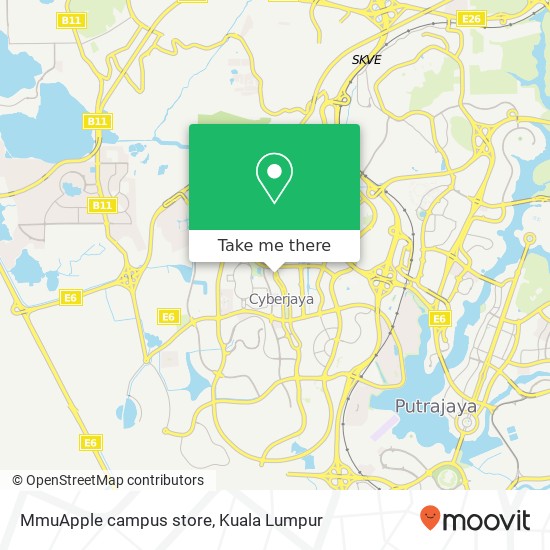 MmuApple campus store map