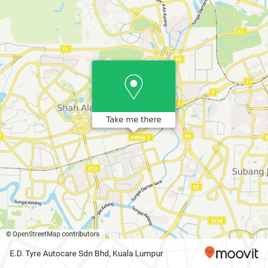 E.D. Tyre Autocare Sdn Bhd map