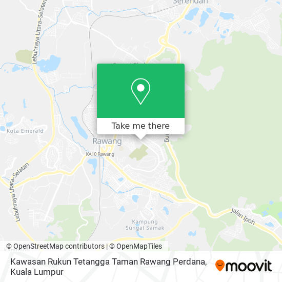 Kawasan Rukun Tetangga Taman Rawang Perdana map