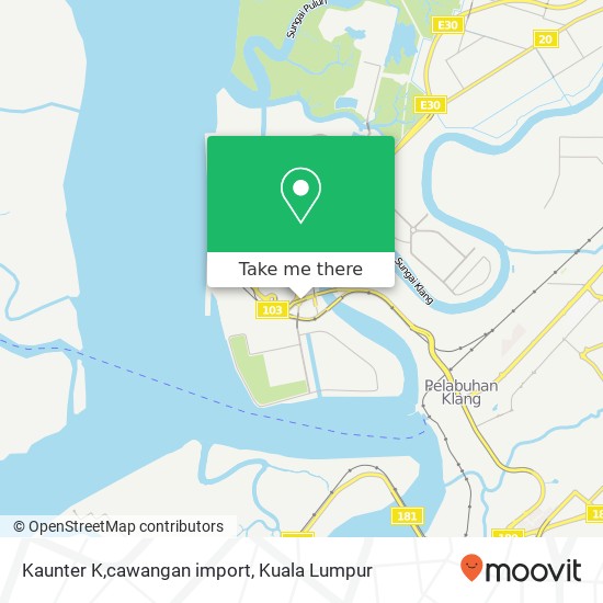 Kaunter K,cawangan import map