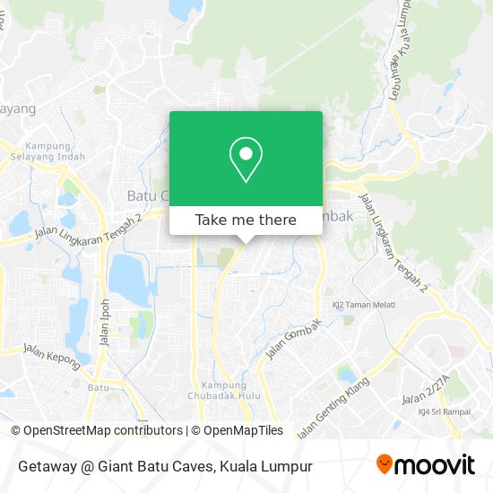 Getaway @ Giant Batu Caves map