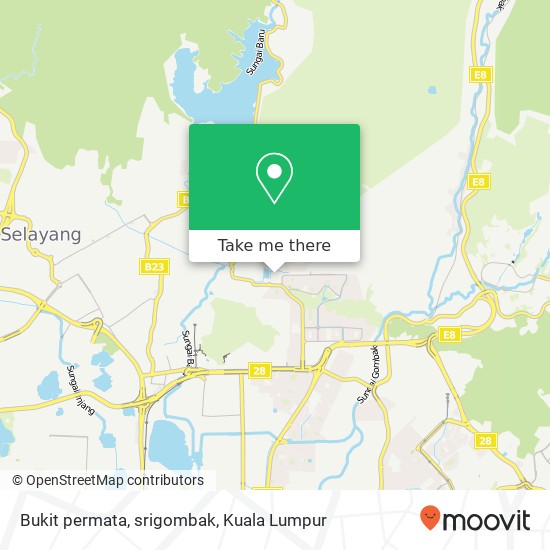 Bukit permata, srigombak map