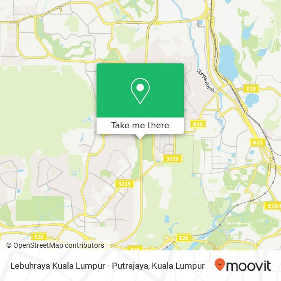 Peta Lebuhraya Kuala Lumpur - Putrajaya