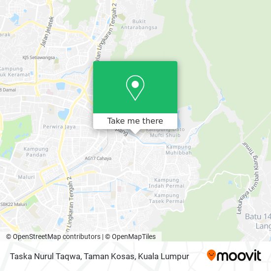 Taska Nurul Taqwa, Taman Kosas map