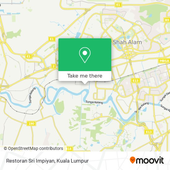 Peta Restoran Sri Impiyan