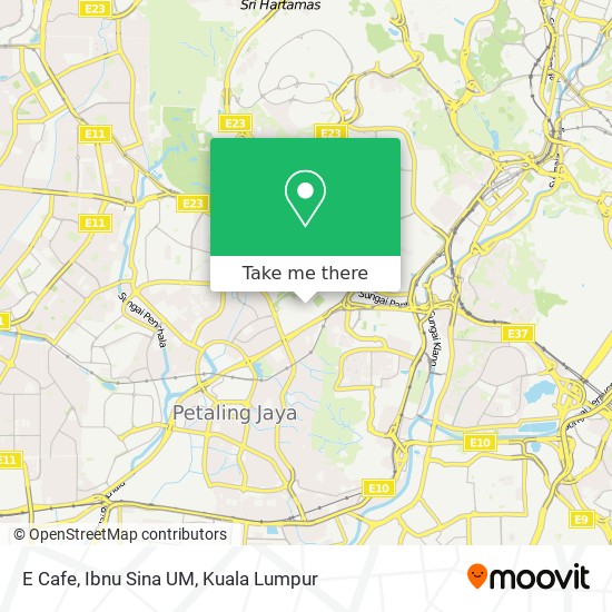 E Cafe, Ibnu Sina UM map