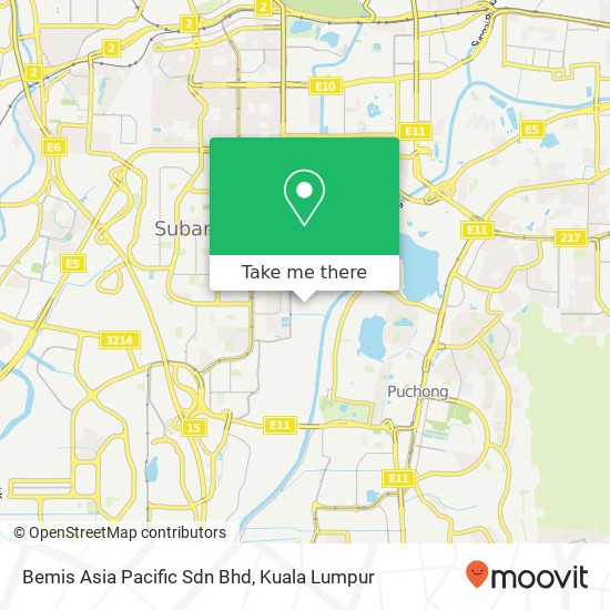 Bemis Asia Pacific Sdn Bhd map