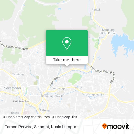 Peta Taman Perwira, Sikamat