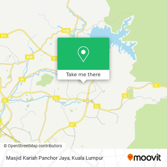 Masjid Kariah Panchor Jaya map