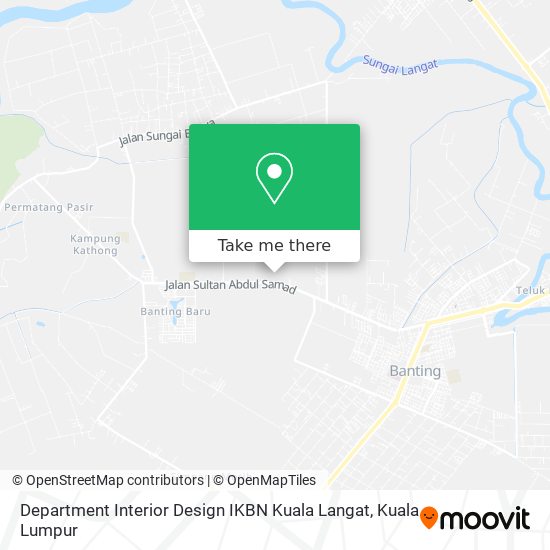 Department Interior Design IKBN Kuala Langat map