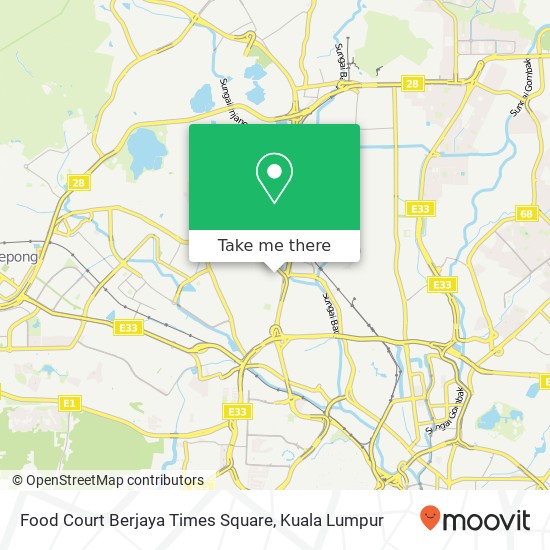 Food Court Berjaya Times Square map