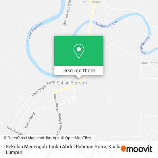 Peta Sekolah Menengah Tunku Abdul Rahman Putra