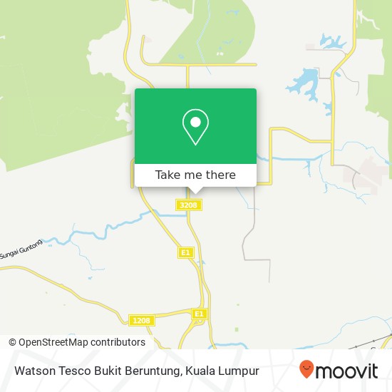 Peta Watson Tesco Bukit Beruntung