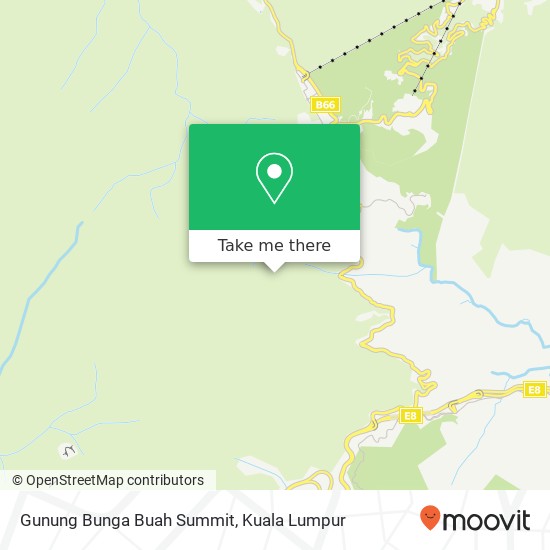 Gunung Bunga Buah Summit map