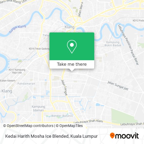 Peta Kedai Harith Mosha Ice Blended