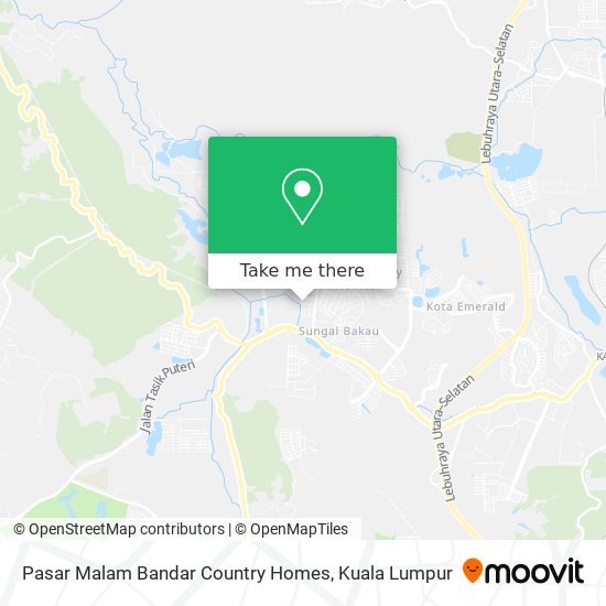 Pasar Malam Bandar Country Homes map