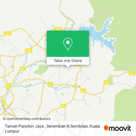 Taman Panchor Jaya , Seremban N.Sembilan map